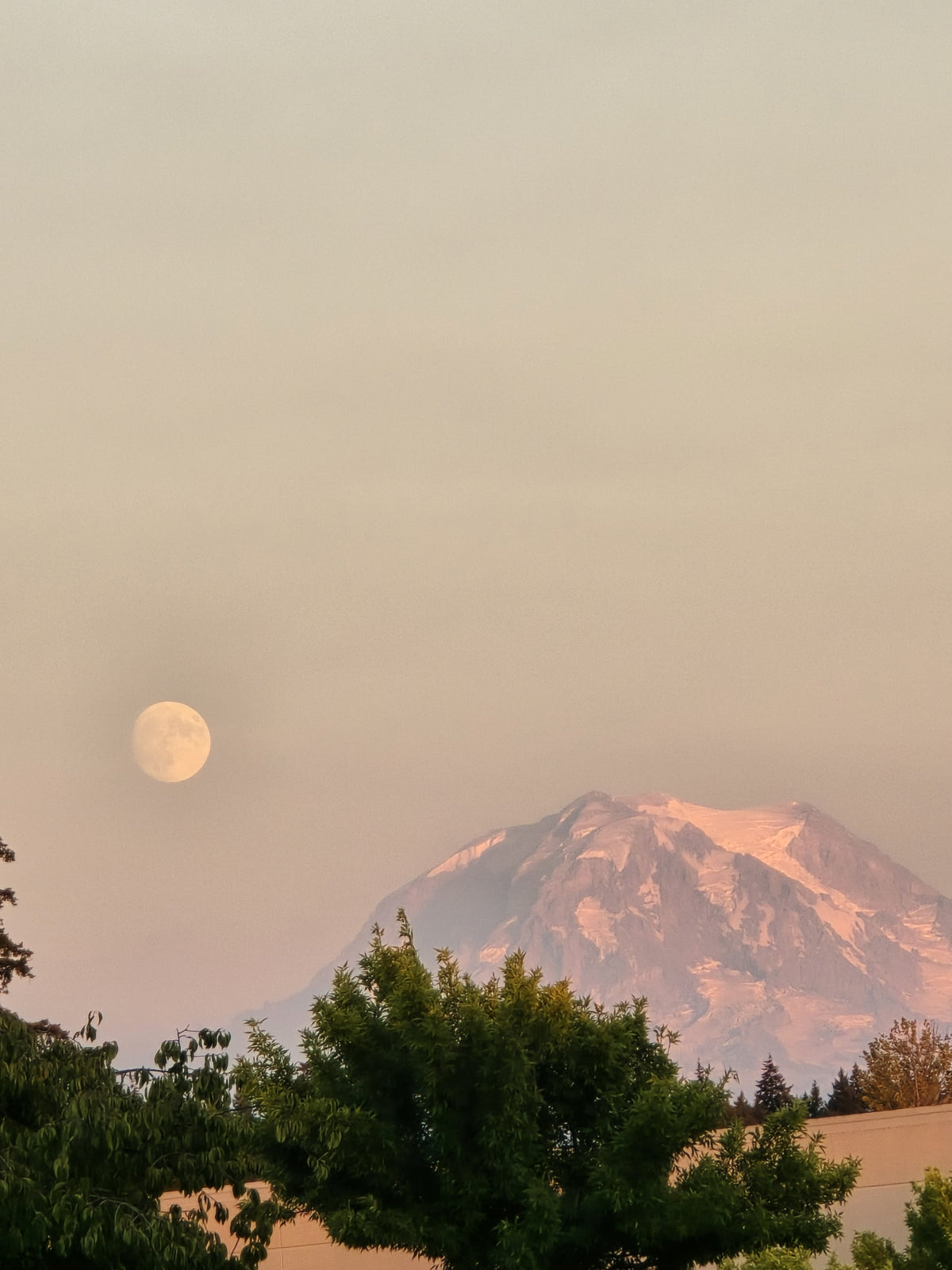 Full moon in Washington state
