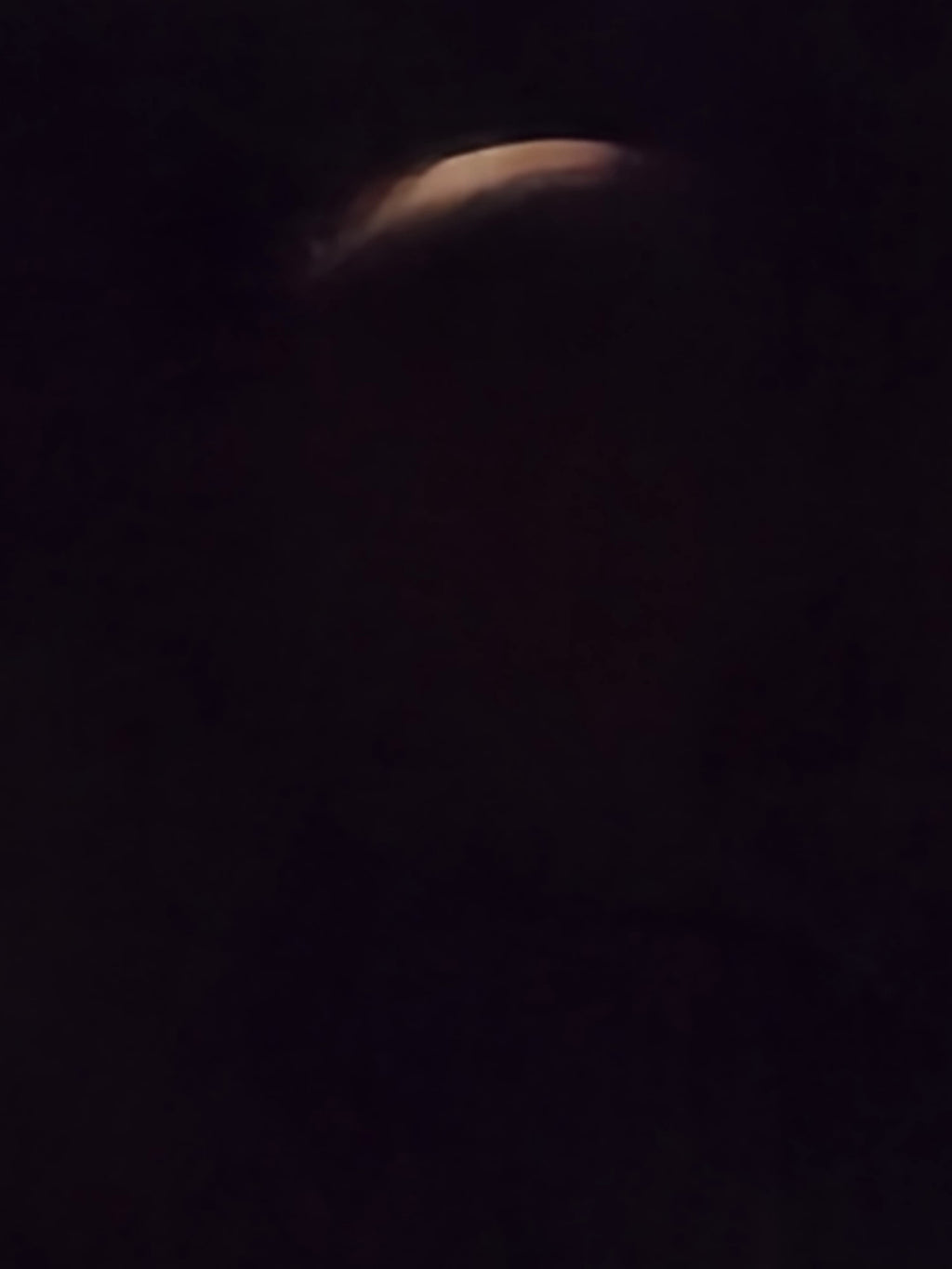 Blood moon partial eclipse