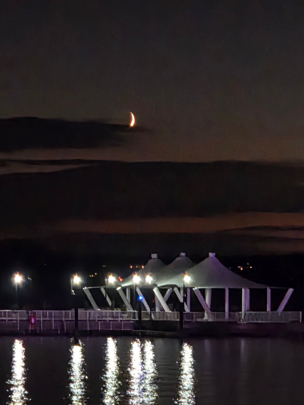 The wanning crescent of the moon