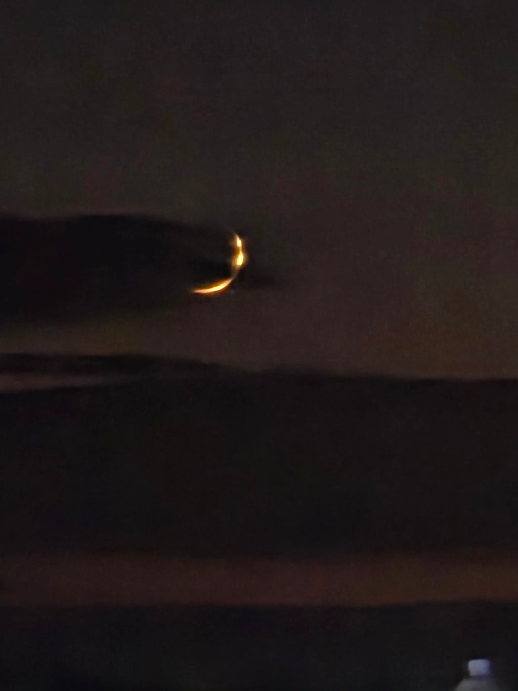The wanning crescent of the moon