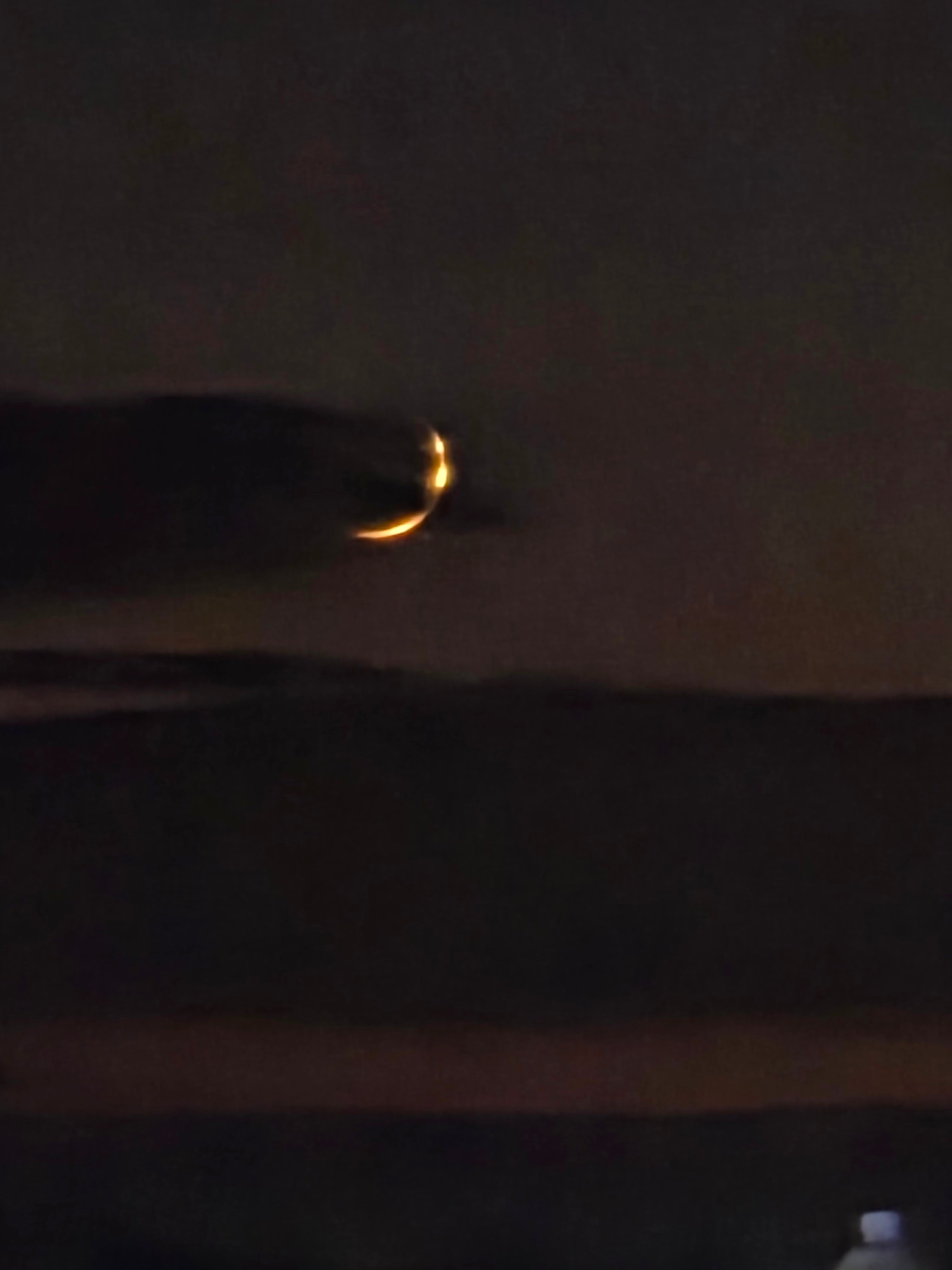 The wanning crescent of the moon